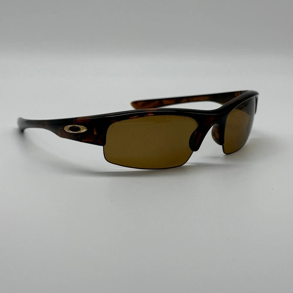 Oakley Half Jacket Sunglasses Mens Tortoise Polarized Bronze Wrap Sport USA